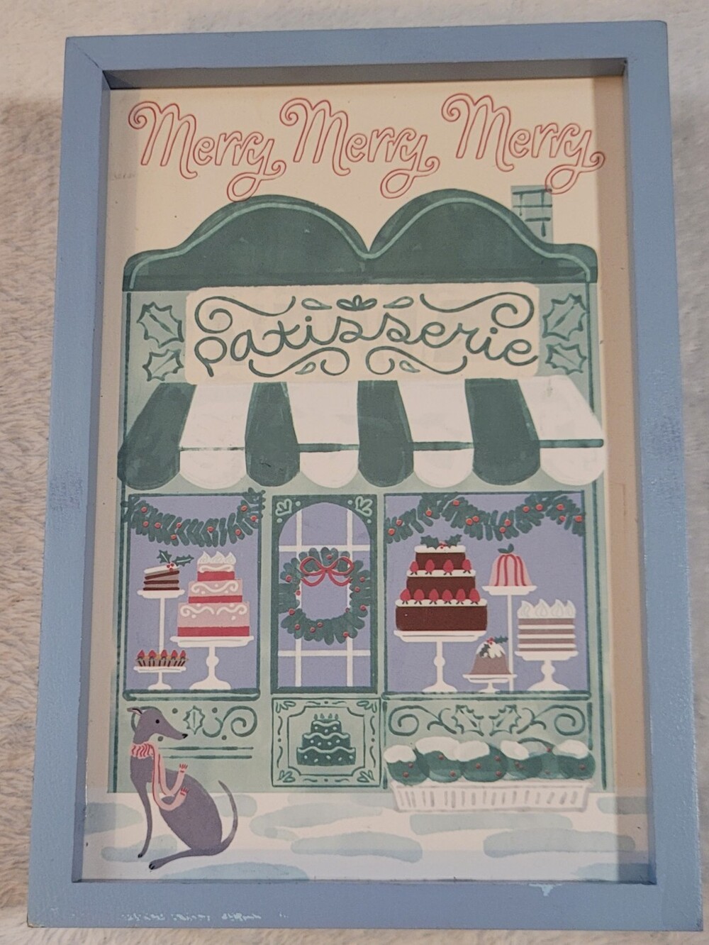Kohl's Light Blue Framed Decorative Accent